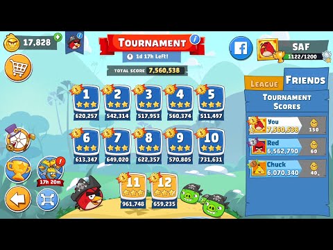 Angry Birds Friends. Tournament (11.03.2023). All levels 3 stars. Passage from Sergey Fetisov