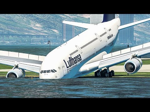 Airbus A380 Runway Overrun - Emergency Landing! | X-Plane 11 | Luggaaa