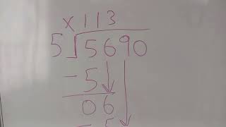 Long division 5th grade 5690 divided by 5