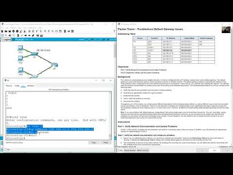 10.3.5 Packet Tracer - Troubleshoot Default Gateway Issues