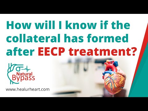 How will I know if the collateral has formed after EECP treatment?