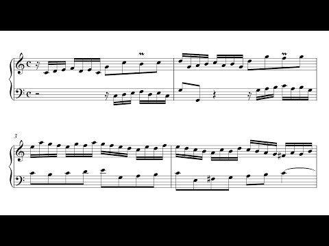 Bach: Invention 1 in C Major, BWV 772 (Urtext Edition)