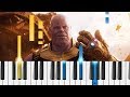 Marvel's Avengers: Infinity War - Official Trailer - EASY Piano Tutorial