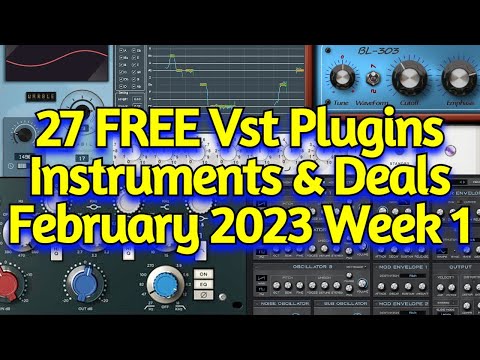 27 Best New FREE VST Plugins, Vst Instruments, Sample Packs & Plugin Deals - FEBRUARY 2023 Week 1