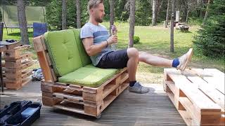 DIY Pallet couch.