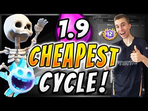 1.9 ELIXIR! FASTEST CYCLE DECK IN CLASH ROYALE!