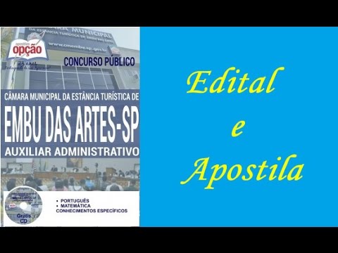 Apostila Concurso da Prefeitura de Embu das Artes para o Cargo de Auxiliar Administrativo