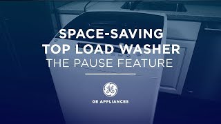 Space-saving Top Load Washer Does Not Spin - Pause Feature