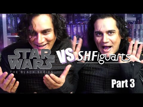 VS Figure Review! Star Wars Kylo Ren Pt 3: Hasbro Black Series Vs Tamashii Nations S.H Figuarts!