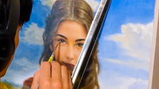 Download lagu Bright Eyes In Sunflower Field | Original Painting Process mp3