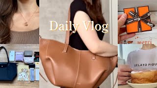 【vlog】静かに崩れていく体調と向き合う日常|癒しのモーニング☕️|夏のボーナスでご褒美アクセサリー|エルメス ポップH イヤーカフ