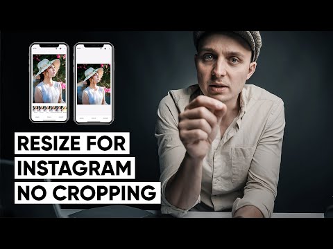 How to resize your photo to fit Instagram 4x5, no cropping and no white lines.