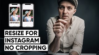 How to resize your photo to fit Instagram 4x5, no cropping and no white lines.