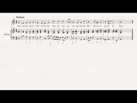 II Auf, auf, die rechte Zeit ist hier   Generalbass ausgesetzt leicht