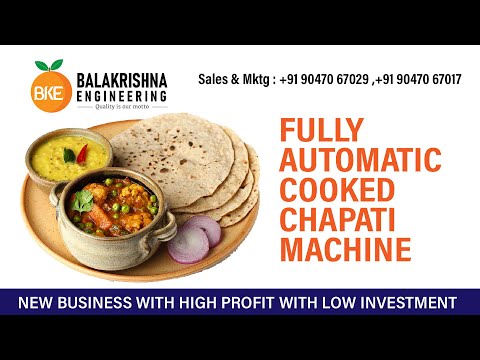 Stainless steel chapati making machine