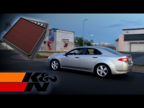 Honda Accord 2.4i (CU2) driveby sound | K&N & stock intake