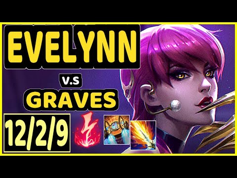 EVELYNN vs GRAVES - 12/2/9 KDA JUNGLE GAMEPLAY - EUW Ranked MASTER