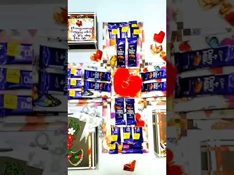 Explosion chocolate box with quilling Alphabet 'K'