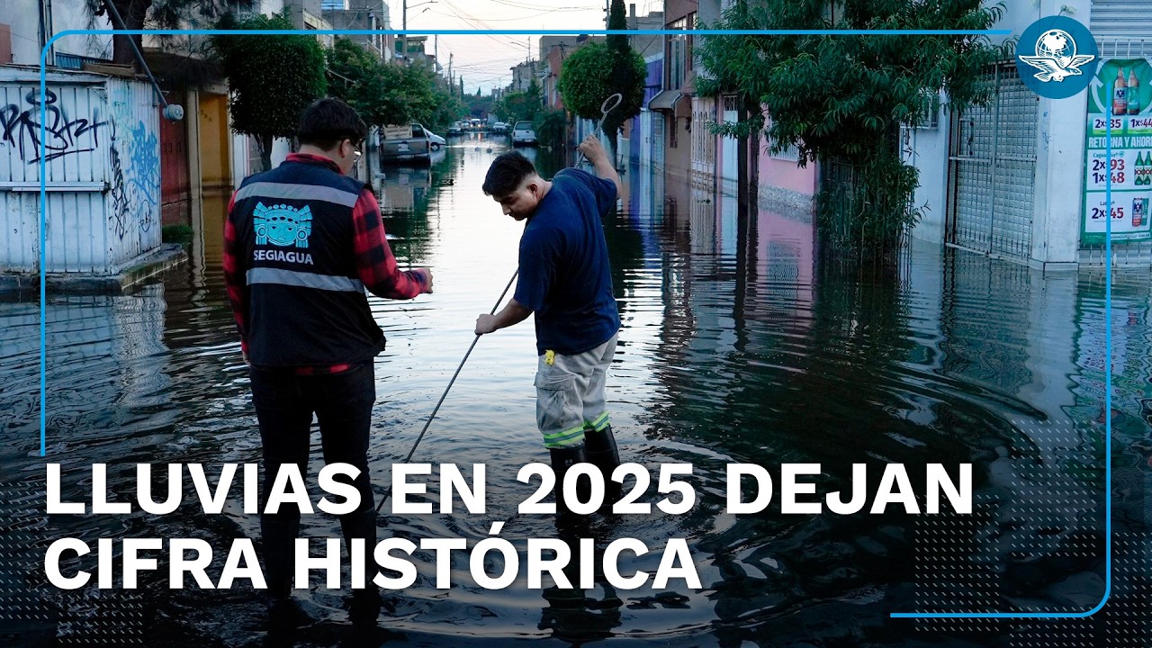 ¿Recuerdas las lluvias de 2025? Esta es cantidad de agua que cayó en la CDMX