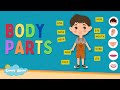Learn Parts Of Body Names Body Parts Names For Kids Human Body Parts Kids English Vocabulary