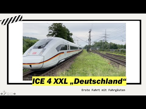 [4K] Der neue ICE XXL fährt auf der ersten Passagierfahrt | 30 Jahre ICE