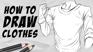 How to draw Clothes & Wrinkles | Beginner Tutorial | DrawlikeaSir