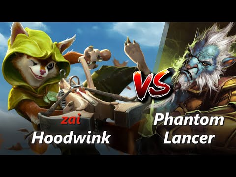How to Hoodwink offlane vs Phantom Lancer/Disruptor (feat. zai) | First 10 minutes