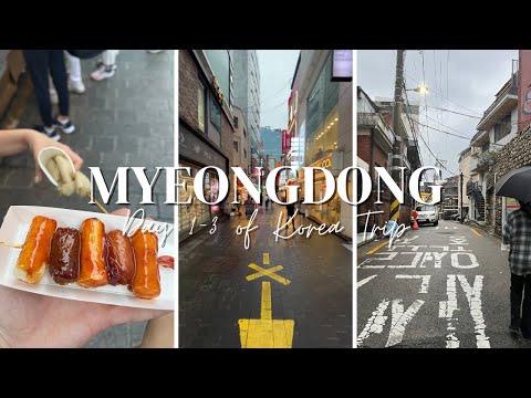 dias 1-3 da nossa longa viagem de MÊS à Coreia | Mercado Myeongdong + Namdaemun