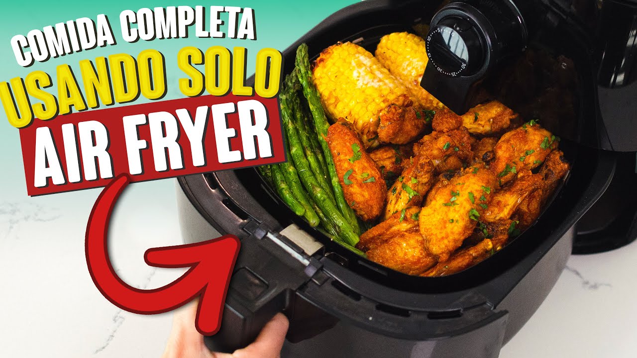 Watch HICE UNA COMIDA COMPLETA USANDO SOLO UNA AIR FRYER (FREIDORA DE AIRE) 😱🤤 | Recién Cocinados Now HICE UNA COMIDA COMPLETA USANDO SOLO UNA AIR FRYER (FREIDORA DE AIRE) 😱🤤 | Recién Cocinados