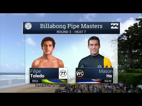 Filipe Toledo vs Mason Ho - Round Three, Heat 7 - 2015 Billabong Pipe Masters