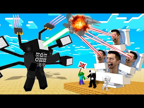 Floosh FLAP - GIANT SKIBIDI TOILET vs TV MAN BOSS - Minecraft Animation