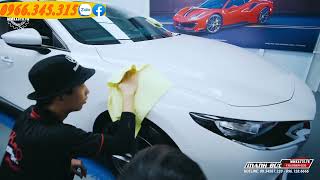 Mazda 3 2020 màu trắng phủ ceramic bảo vệ bề mặt sơn chống ố vàng,hiệu quả cao    0966345315
