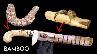 Download lagu Cara membuat gagang dan sarung golok dari bambu mp3