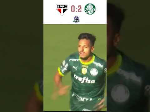 "Palmeiras 2x0 São Paulo: Golaço de 'Menino' e Henrik  na Vitória Alviverde no Morumbi  . #shorts