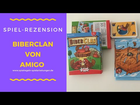 Spielrezension - Kartenspiel Biberclan von Amigo + Spielbeschreibung & Spielregeln