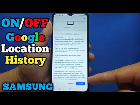 How to Turn ON/OFF Google Location History on Samsung Galaxy A02 | Samsung Privacy Setting