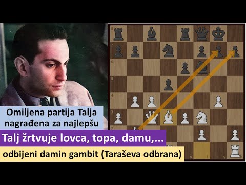 Omiljena partija Mihaila Talja za koju je dobio nagradu za lepotu - odbijeni damin gambit