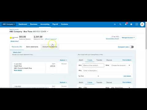 XERO - Internal Funds Transfer between Bank Accounts