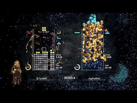 Tetris Effect: My longest Zone Battle match so far (16 minutes)