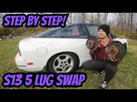 DIY z32 rear hub/ebrake swap for S13 240sx!