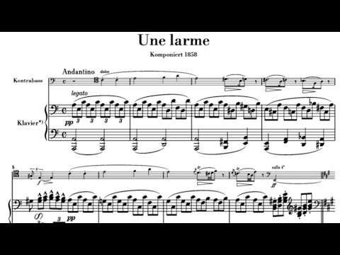 Gioachino Rossini - "Une larme pour basse" for Double Bass and Piano