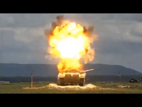 Veja o que acontece quando um míssil explode um tanque de guerra russo
