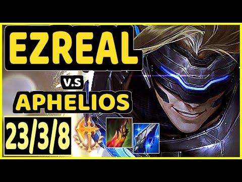 PHOTIC (EZREAL) vs APHELIOS - 23/3/8 KDA BOTTOM ADC CHALLENGER GAMEPLAY - KR