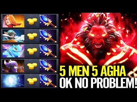Game of Aghanim's Scepter - WTF Build Funny Game AXE TANKED Dota 2