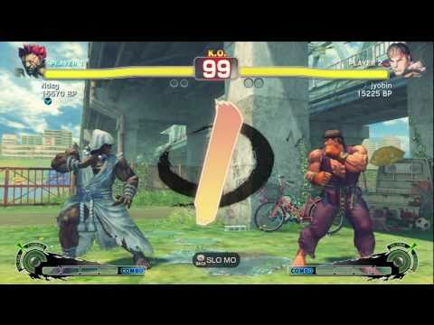 Fujino [Akuma] vs jyobin [Ryu] SSF4 Japanese Online Ranked Matches - TRUE-HD