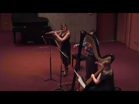 Lyrica Trio - Debussy - Sonata for Flute, Viola, and Harp - I - Pastorale