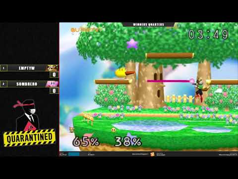 QR3 West Winners Quarters - emptyW (Fox) Vs. Sombrero (Kirby) SSB64 Super Smash Bros