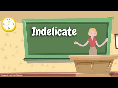How to Pronounce Indelicate | Indelicate Pronunciation