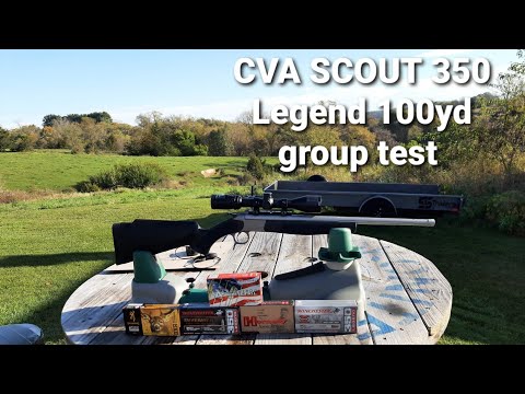 CVA SCOUT 350 Legend 100yd group test