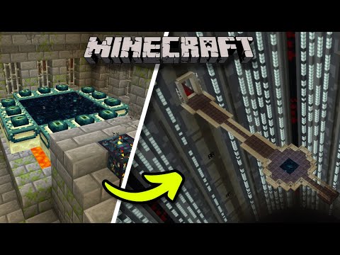 End Portal Transformation - Minecraft Timelapse - Vanilla Survival 1.21(BwJ)
